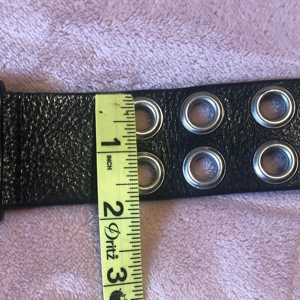 Black Leather Grommet Belt❗️FINAL PRICE❗️ - Picture 4 of 6